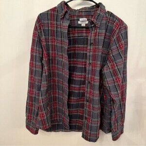 LL Bean Plaid Button Up Flannel M